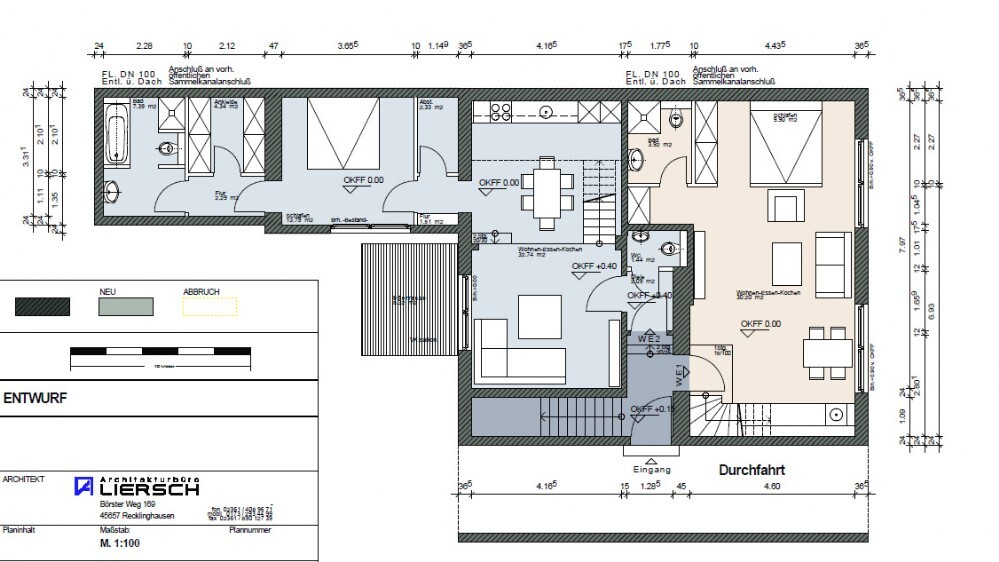 Architekturprojekt Recklinghausen Grundriss