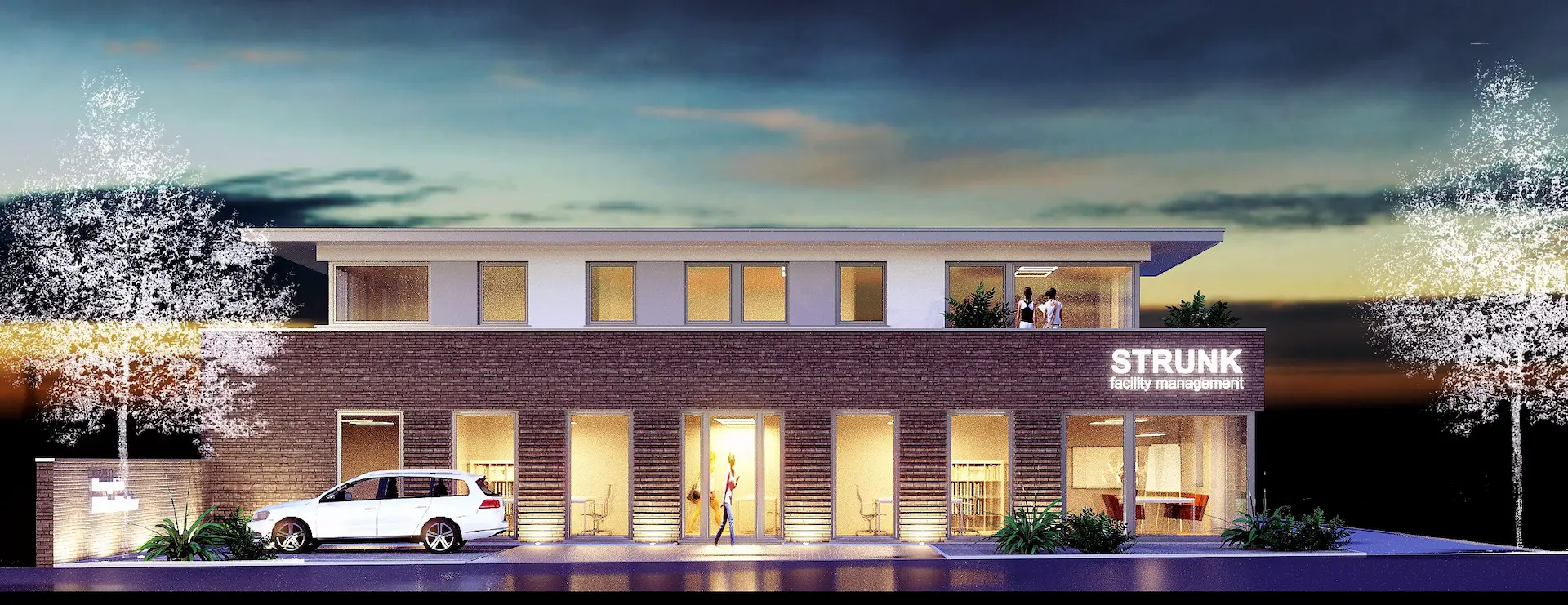 Planung Bürogebäude mit Lagerhalle