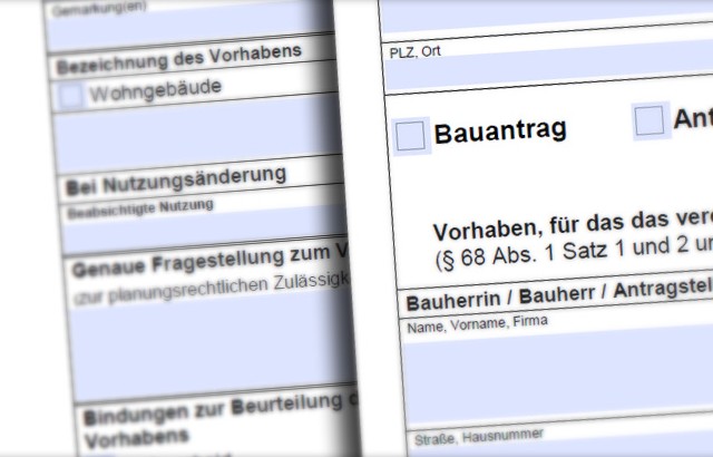 Bauantrag & Nutzungsänderung